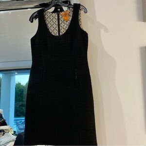 Tory Burch Black Textured Mini Dress